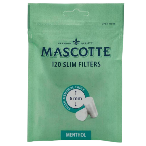 [P040] Mascotte Slim Filters Menthol